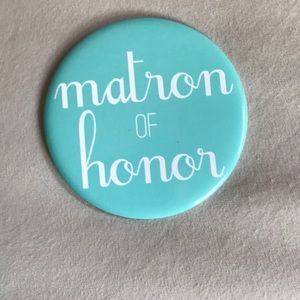 Wedding pinback